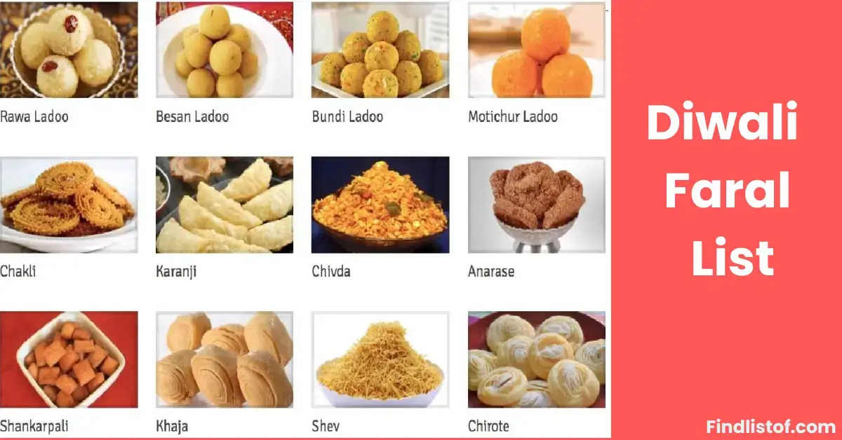 Diwali Faral List