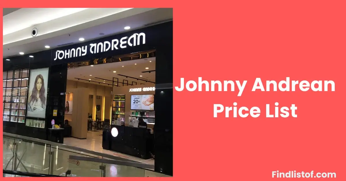Johnny Andrean Price List