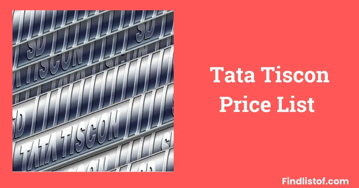Tata Tiscon Price List