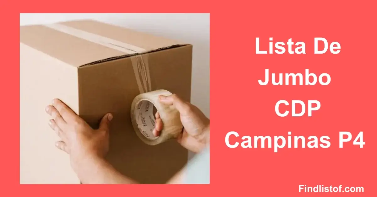 Lista De Jumbo Cdp Campinas P4