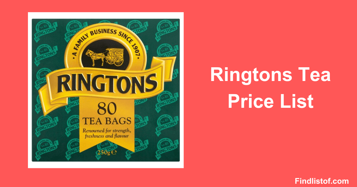 Ringtons Tea Price List