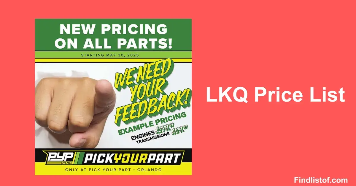 LKQ Price List