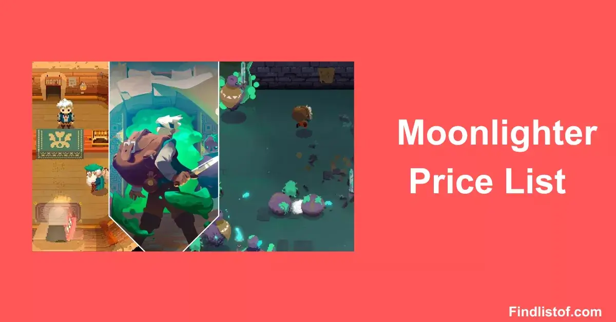 Moonlighter Price List